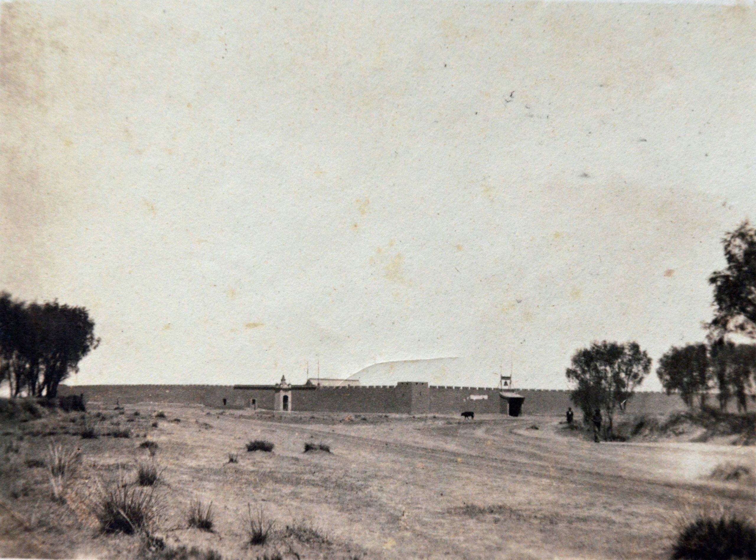 Picture of Patsebolong - Swedish Mongolian mission village - from outside the walls