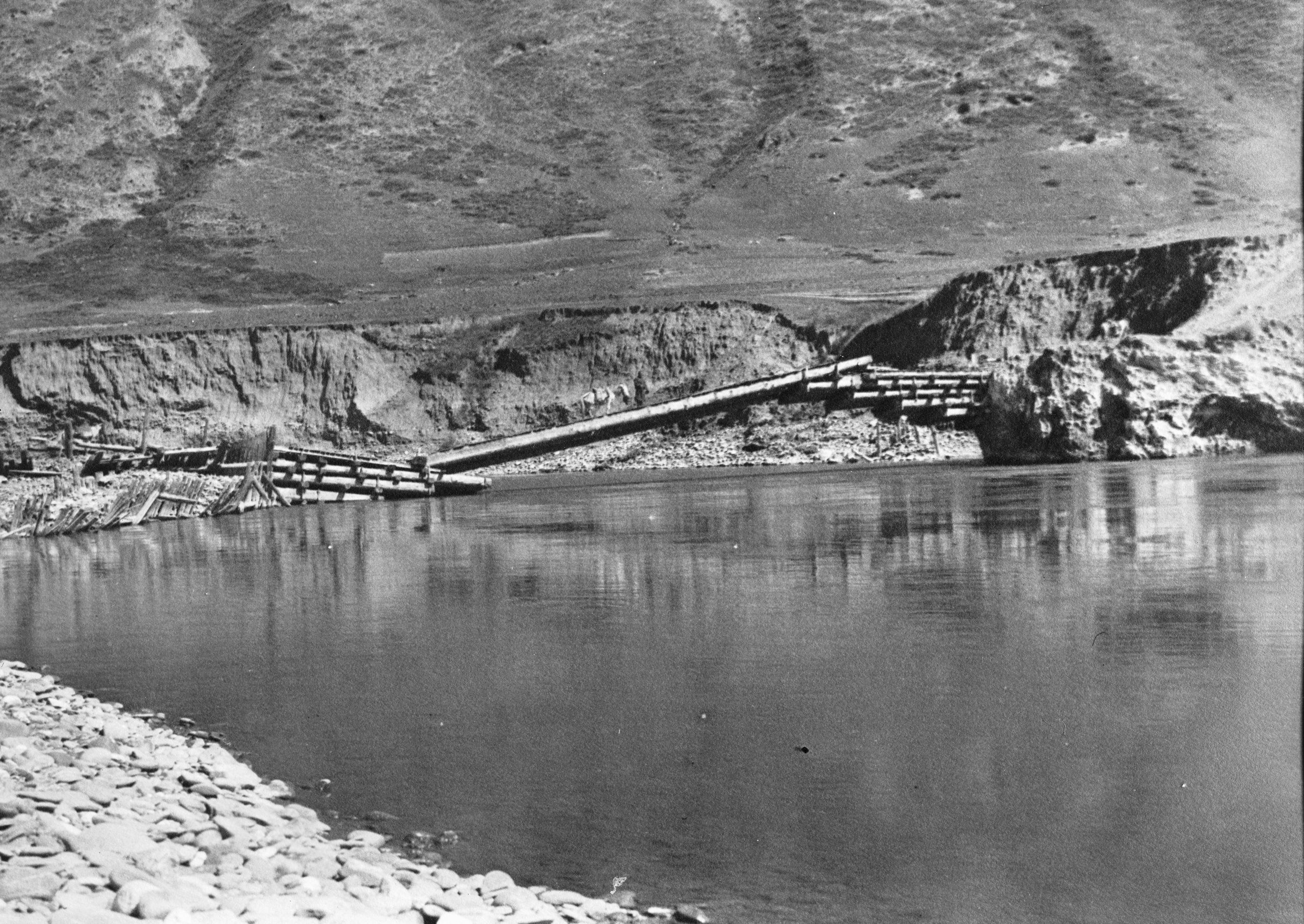 ollapsed Bridge at Sharatong after the earthquake